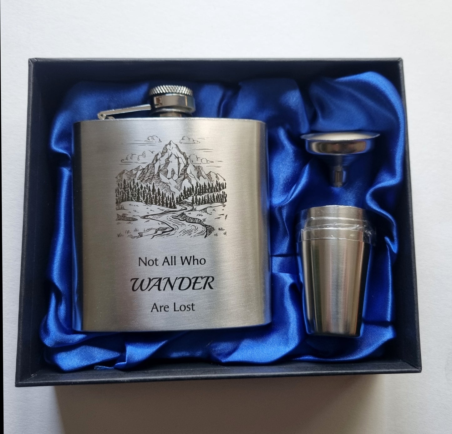 Stainless Steel Hip Flask Gift Set