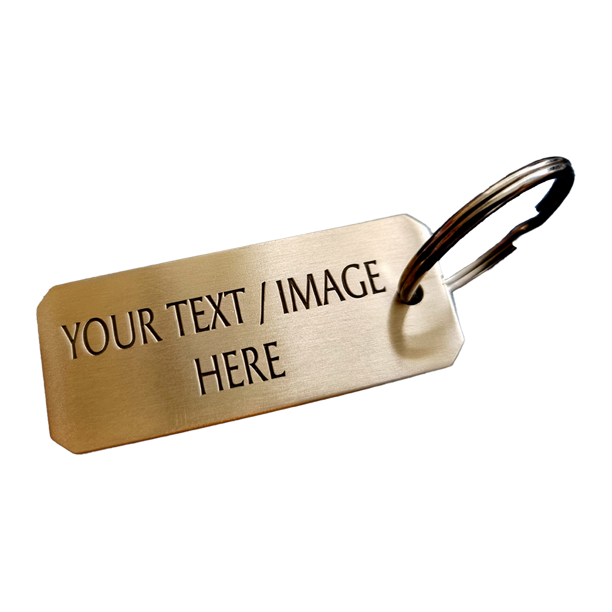 Solid Brass Personalised Keyring